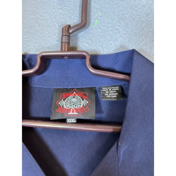 Mens Dragonfly Road House Shirt XXXL Joker Skulls red/blue - Picture 5 of 6